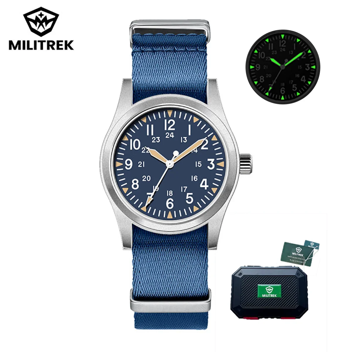 MILITREK 9001 Military Retro Men’s Watch - Quartz Stainless Steel Waterproof Sapphire Luminous Wristwatch