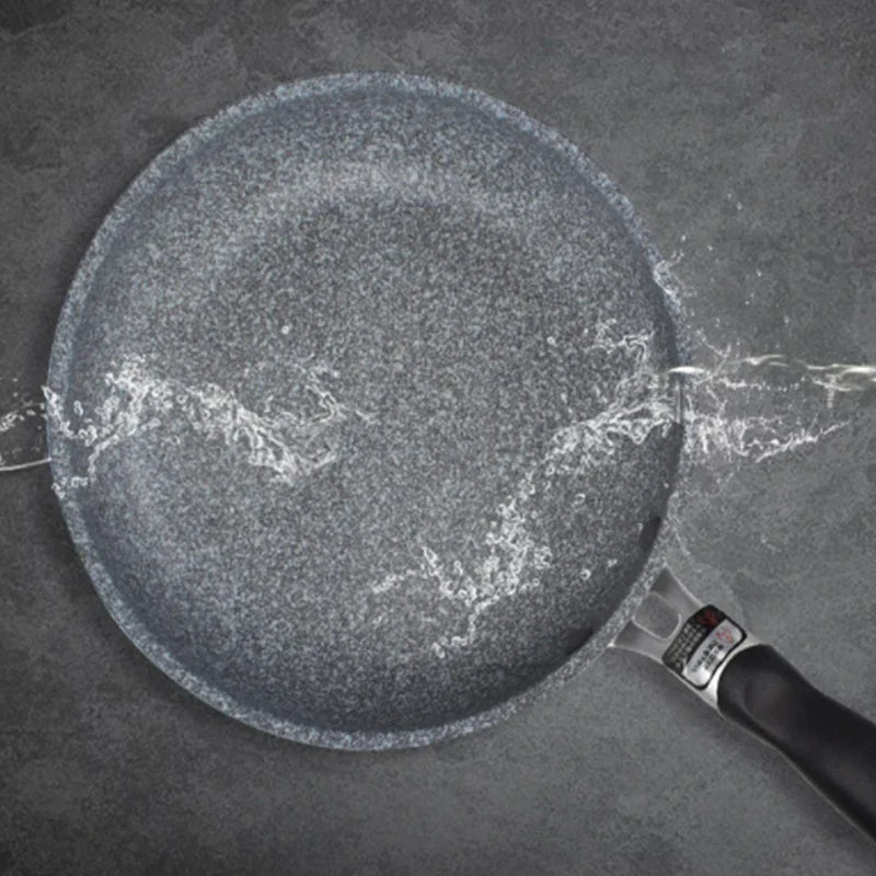 Durable Stone Frying Pan – 20/24/26/28cm Non-Stick Skillet for Pancakes, Eggs & Induction Cooking