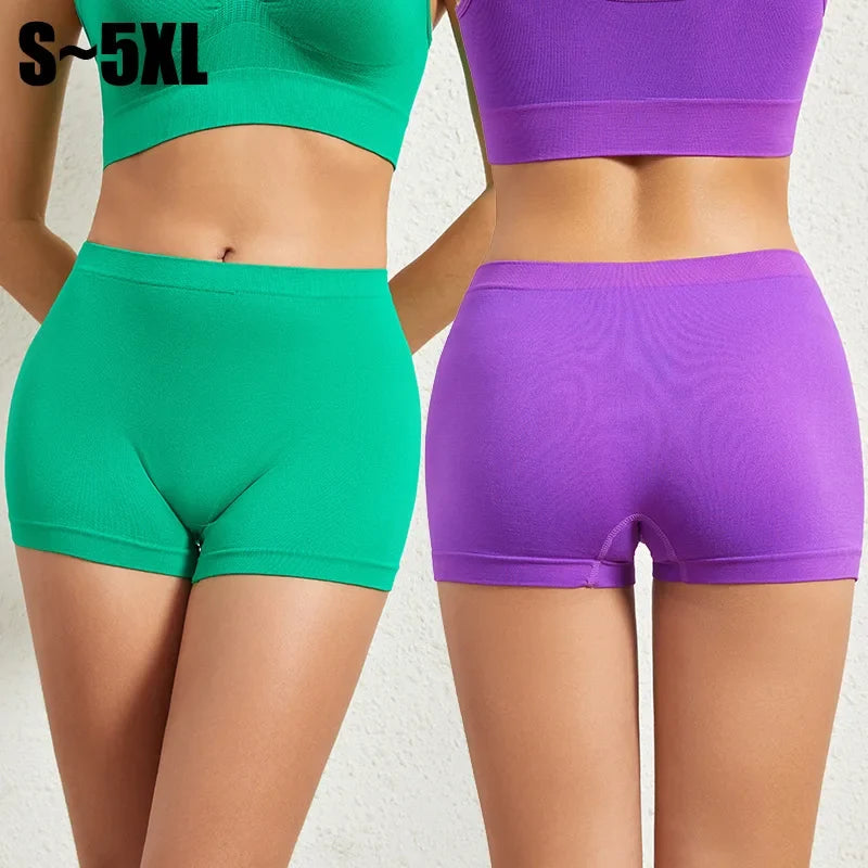 Women’s Seamless Boyshort Panties - Stretchy Anti-Chafing Safety Shorts Soft Sports Underwear S-5XL