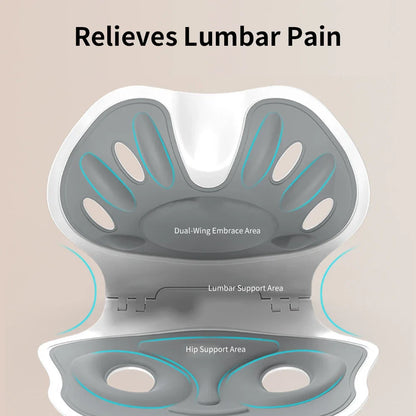 Ergonomic Waist Protection Cushion — Foldable Back Support for Pain Relief, Anti-Hunchback Posture Correction