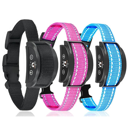 Anti-Bark Dog Collar - Adjustable 8-27 Inch Shock Training Collar for Small & Medium Dogs with Bark Control Device