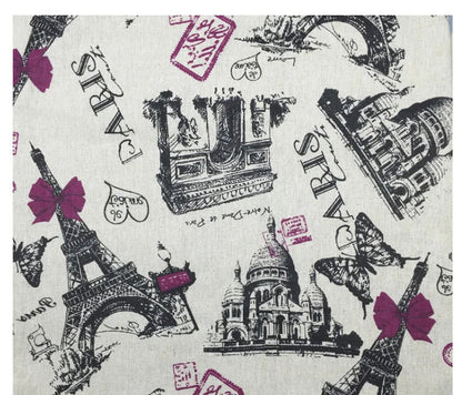 African Ankara Cotton Fabric - World Map Print for Sewing, Tablecloths, Pillows, Bags & Curtains