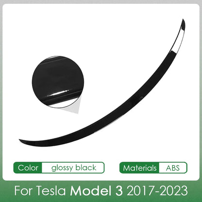 Tesla Spoiler Wing for Model Y & Model 3 Highland 2024 – ABS Rear Spoiler Accessory for Tesla 3/Y 2017–2024