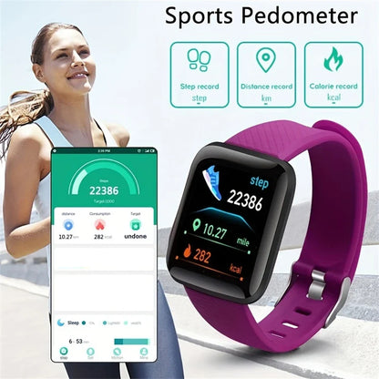 Smartwatch for Men & Women – Fitness Monitor, Message Alerts, Compatible with Xiaomi & Huawei, Perfect Birthday Gift