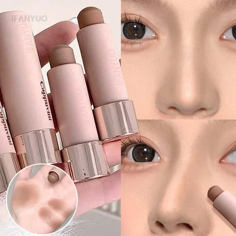 Waterproof Contour Stick - Creamy Bronzer Makeup Pen for Face Sculpting & Concealing