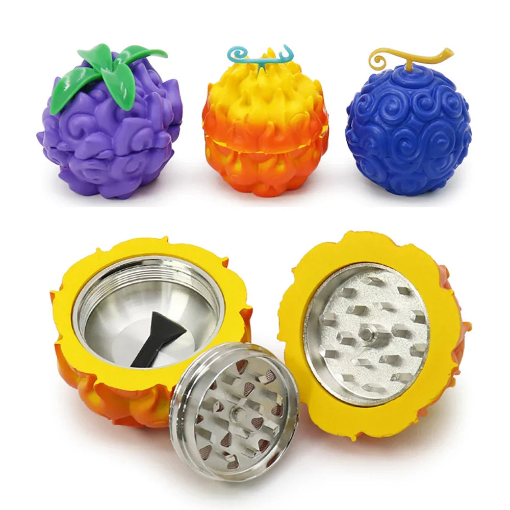 Fruit-Shaped Metal Herb Grinder — Evil Design Available in 3 Colors