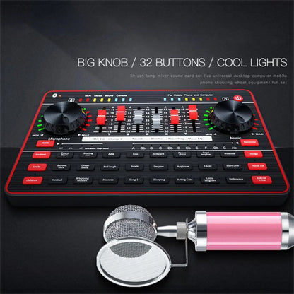 GAX-G3 Wireless Microphone Kit - Live Streaming Sound Card Equipment for TikTok Singing, Mobile Phone & Computer Recording