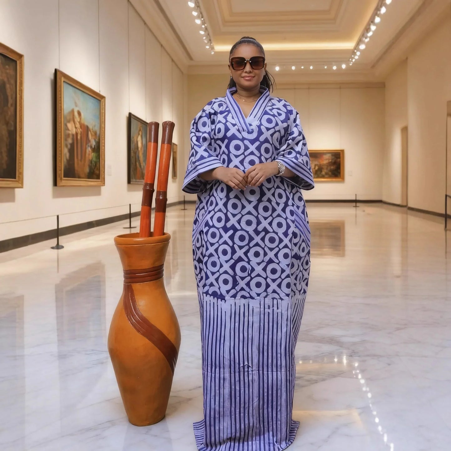 Plus Size African Dresses for Women - Traditional Dashiki Ankara Gown, Abaya, Muslim Kaftan & Maxi Robe Dress
