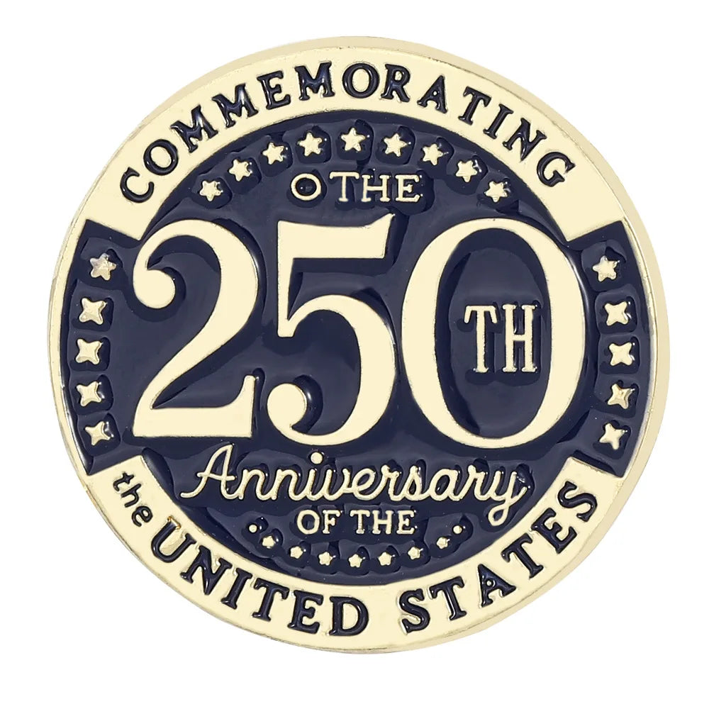 2026 USA 250th Anniversary Pin - Patriotic Enamel Brooch Jewelry Gift for Men and Women Independence Day Celebration