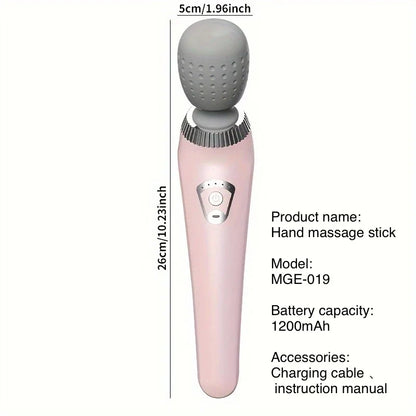 Portable Handheld USB Rechargeable Massage Gun – Multifunctional Full Body Massager for Neck, Back, Legs & Waist
