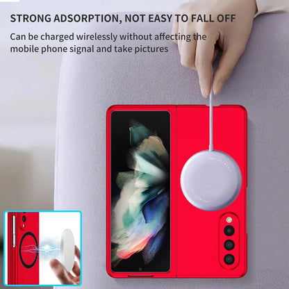 Magnetic Wireless Charging Case - Anti-Fingerprint Shockproof Magsafe Cover for Samsung Galaxy Z Fold 6/5/4/3