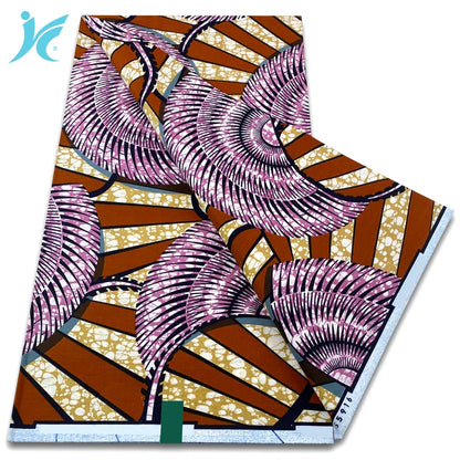 African Real Wax Print Fabric - 100% Cotton Ankara Sewing Material Wholesale Quality