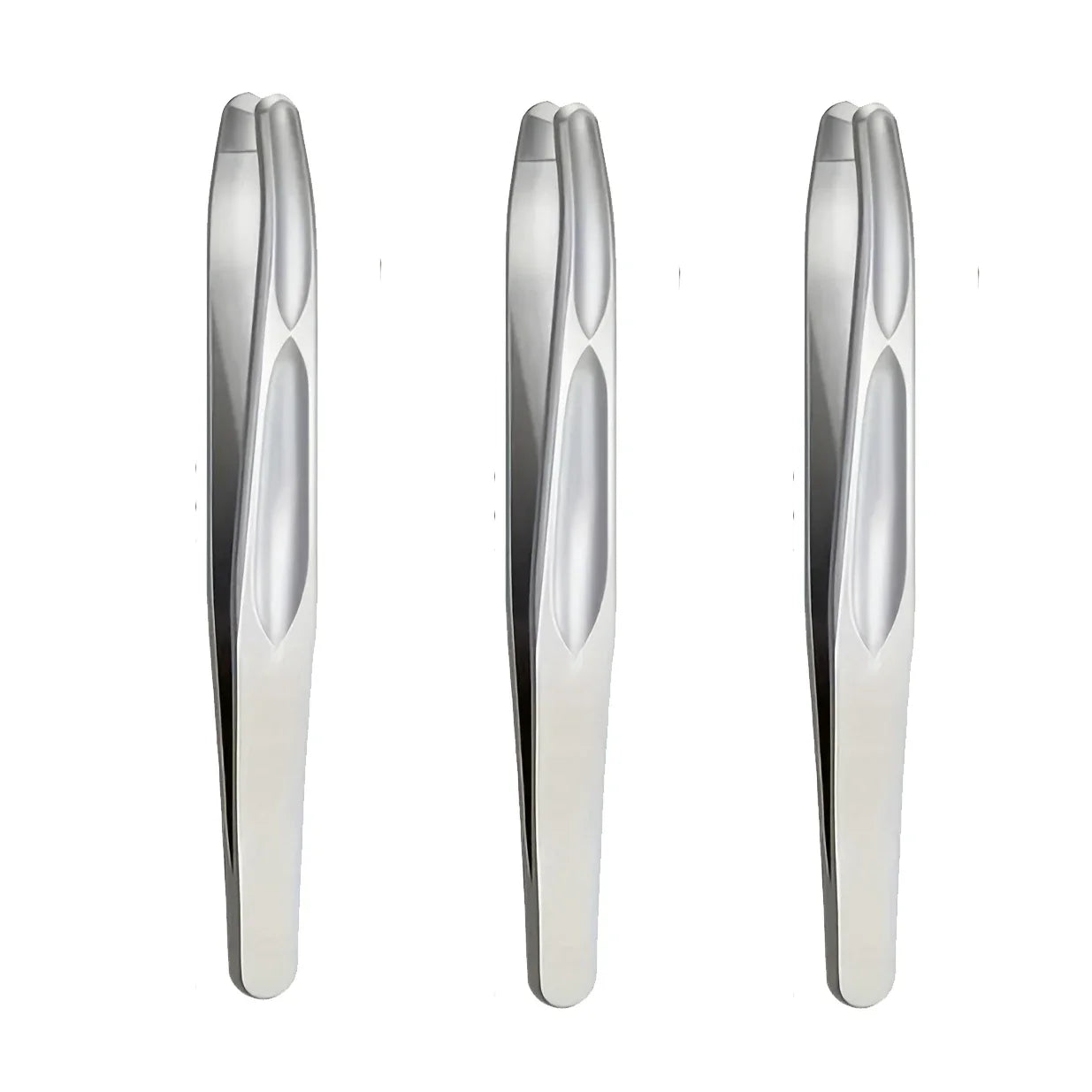 Premium Round Head Tweezers - Precision Eyebrow, Facial Hair & Beard Removal Tool