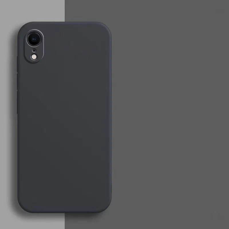 Original Liquid Silicone Case for iPhone - Shockproof TPU Protective Back Cover for X, XR & XS Max