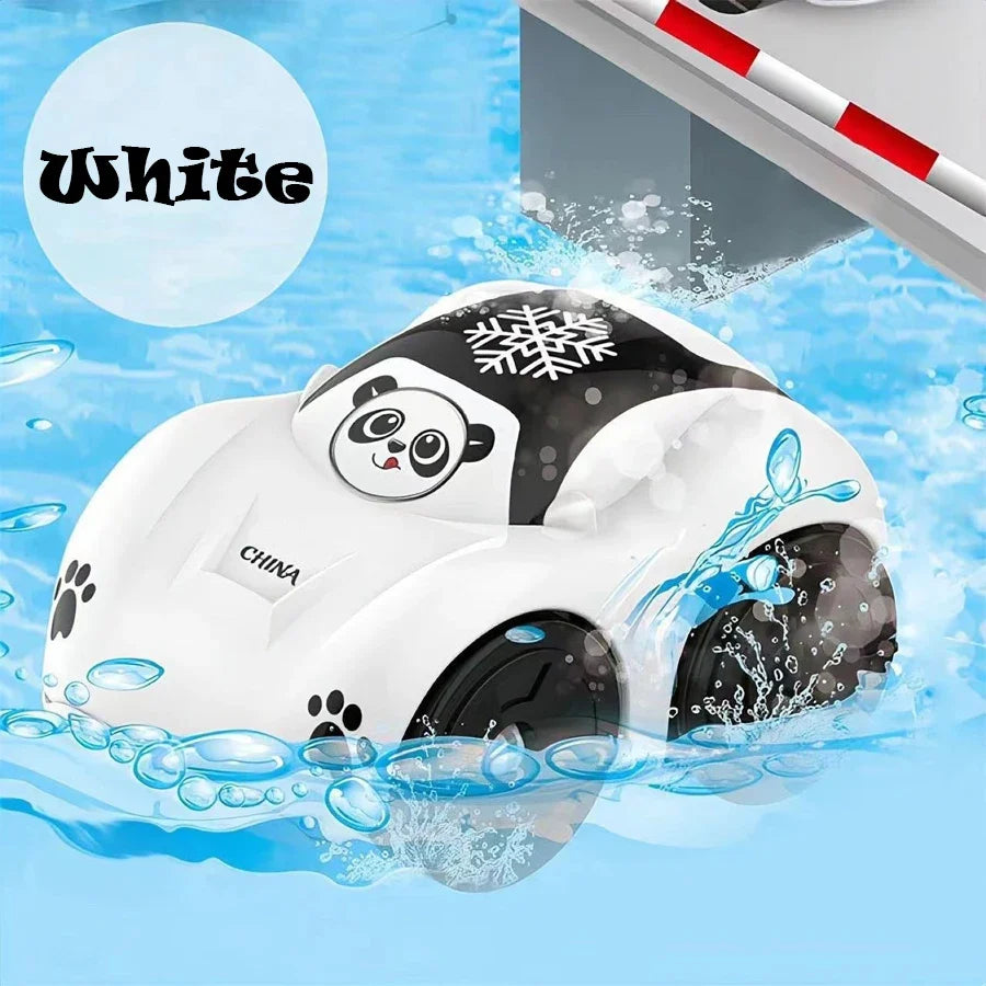 Kids Bath Water Toys - Cartoon Clockwork Amphibious Car Floating Baby Bath Toy Gift