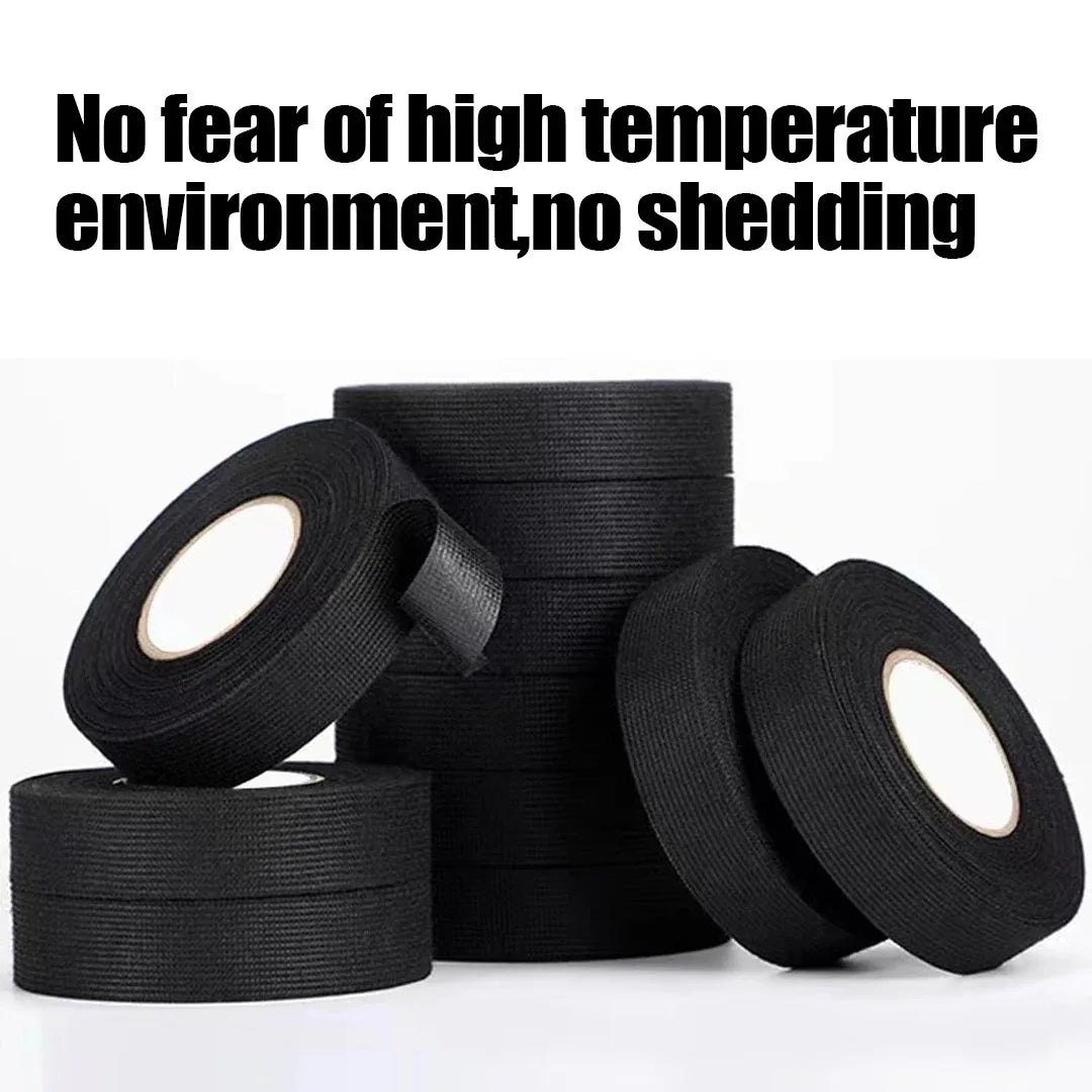 Electrical Insulating Tape - Heat Resistant, Waterproof Harness Tape for Car Cable Wiring Loom Protection, Available in 9/15/50mm