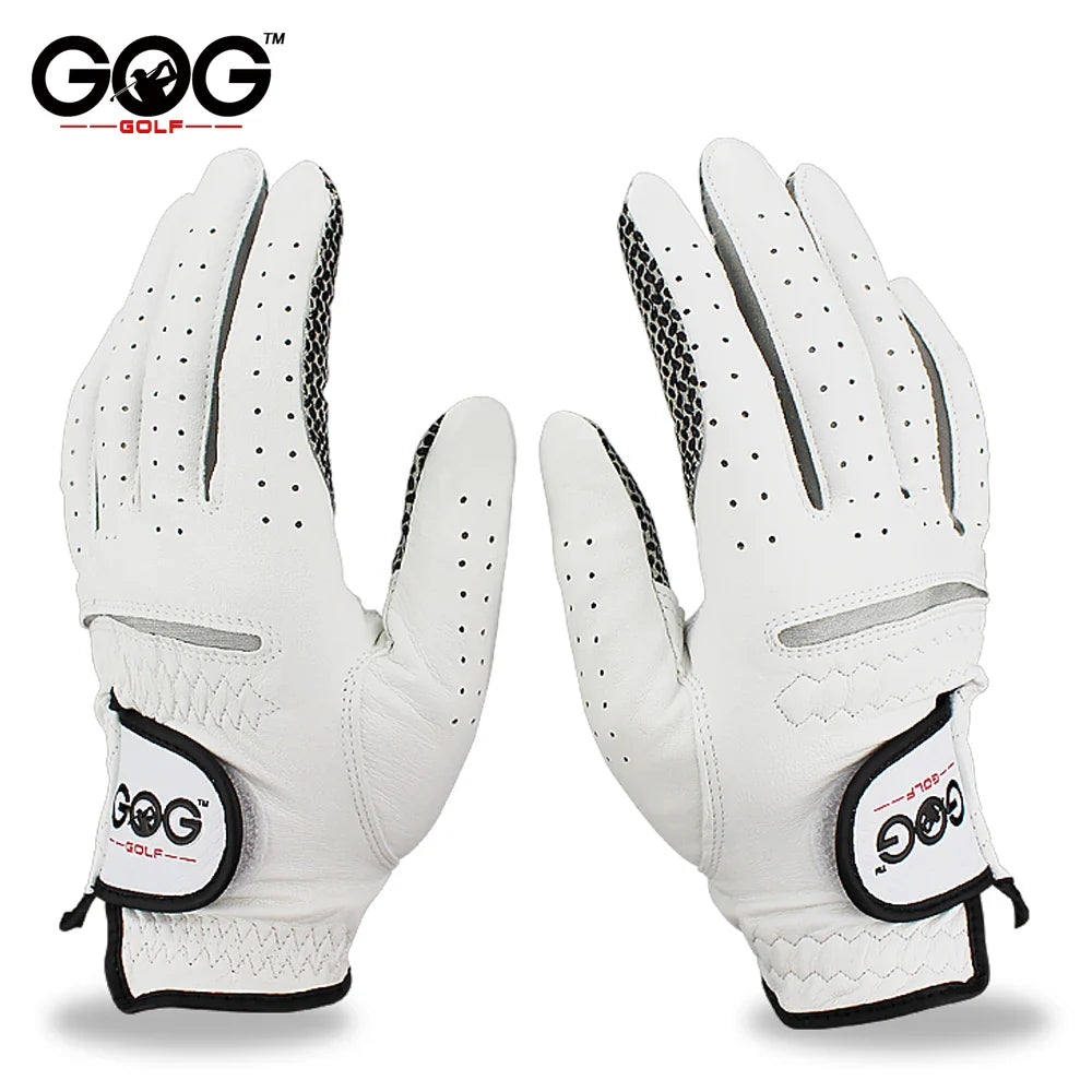 Men’s Golf Gloves – Cabretta Leather Left/Right Hand with Anti-Slip Grip, Soft & Breathable Design