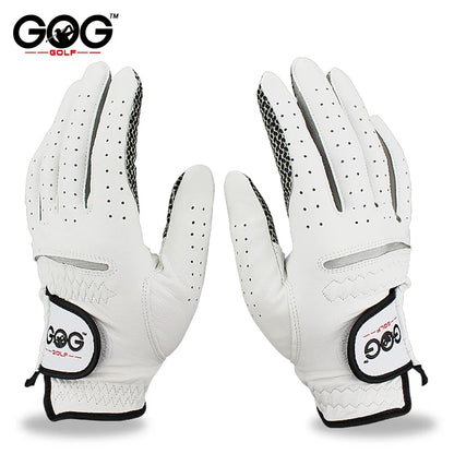 Men’s Golf Gloves – Cabretta Leather Left/Right Hand with Anti-Slip Grip, Soft & Breathable Design