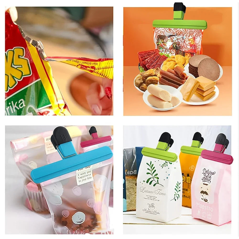 Heavy Duty Multipurpose Bag Clips – Durable Kitchen Snack & Food Storage Clips for Freshness and Organization