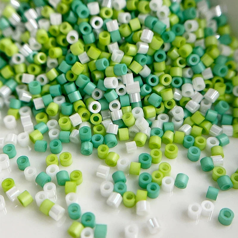 Oil Painting Color Glass Seed Beads - 11/0 Loose Spacer Beads for DIY Jewelry Making, Sewing & Craft Accessories