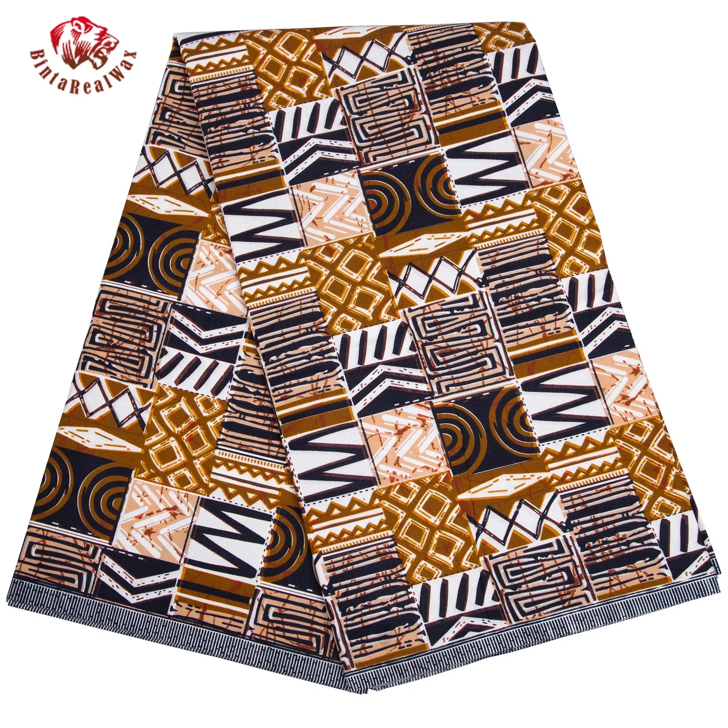 African Ankara Kente Wax Fabric - 3/6 Yard 100% Polyester Party Dress Print FP6640