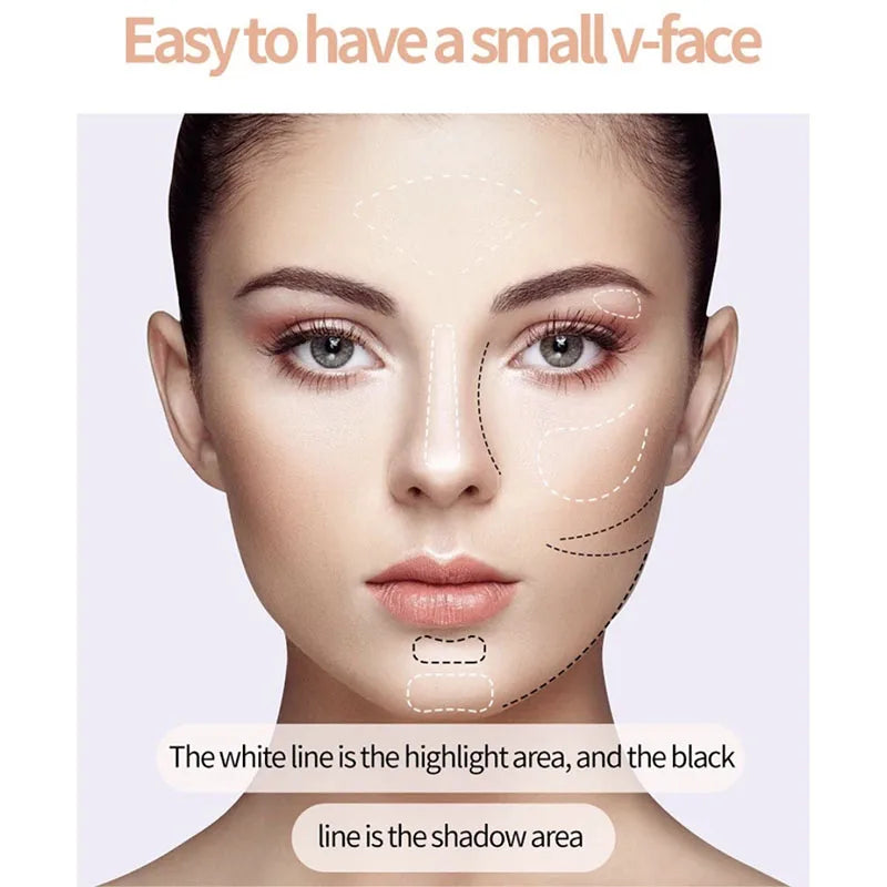 Professional Makeup Base Foundation Cream – Full-Coverage Concealer & Contouring Bronzer for Women