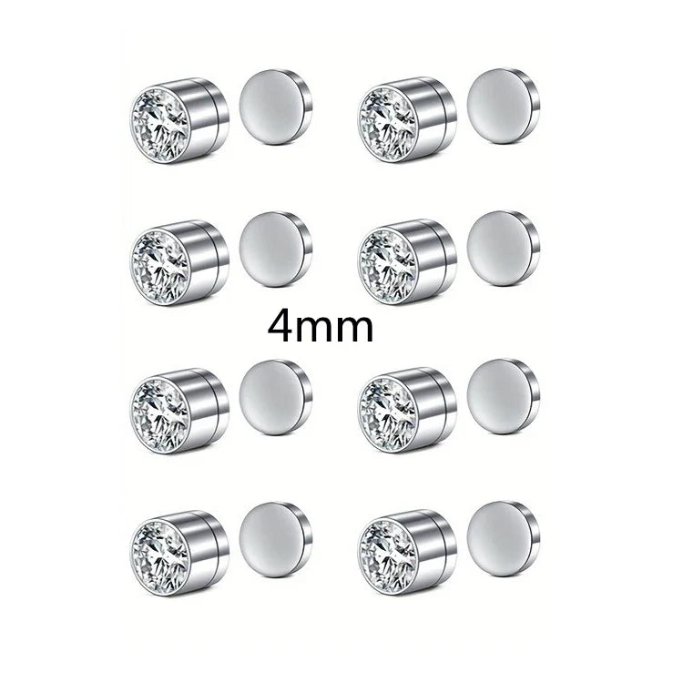 Magnetic Faux Nose Stud Set - 2 Piece No Piercing Punk Style Women’s Vintage Nose Jewelry