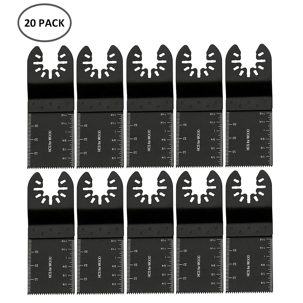 Universal Oscillating Saw Blades - 5-60PCS Multi Tool Cutting Blades with Scale for Wood, Dremel, Milwaukee & DIY Projects