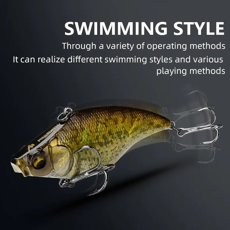 MEREDITH VIBRATION-X Wobblers — 75mm 19g Vibration Fishing Lures, Full Depth Artificial Bait Accessories