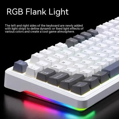 AULA F87 Pro 87-Key Mechanical Keyboard – Tri-Mode 2.4G/USB/Bluetooth, RGB, PBT Keycaps, Gasket Mount, 5-Layer Silencing, Full Key No Impact