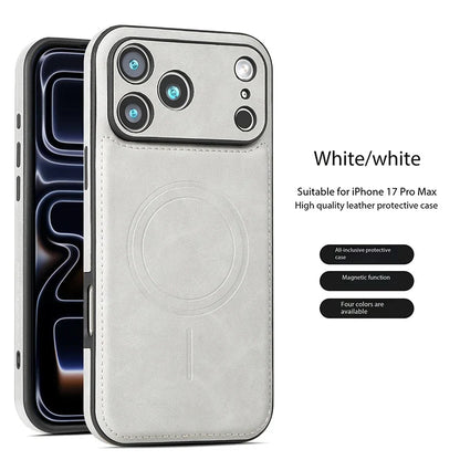 Luxury Magnetic Leather Case - Shockproof MagSafe Compatible Cover for iPhone 12, 13, 14, 15, 16 & 17 Series