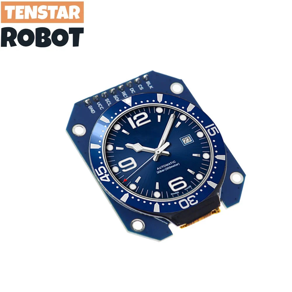 1.28-Inch Round TFT LCD Display Module 240x240 - GC9A01 RGB Screen with 4-Wire SPI Interface for DIY Projects