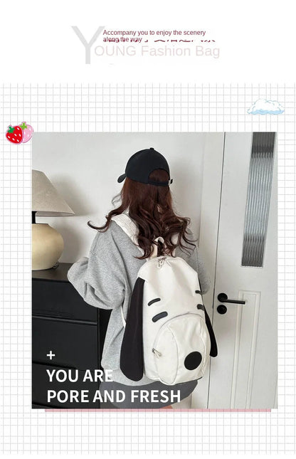 Cute Anime Snoopy Backpack — Large Capacity Oxford Cloth Student Travel Casual Bag