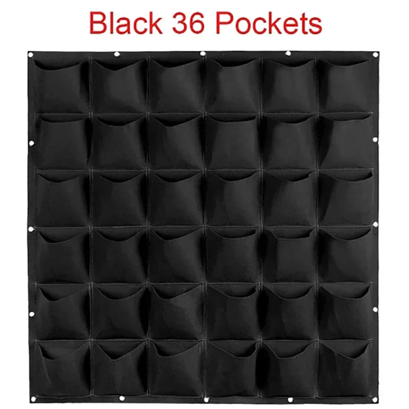Wall Hanging Planting Bag – Multi-Pocket Vertical Garden Planter for Vegetables, Flowers, and Bonsai