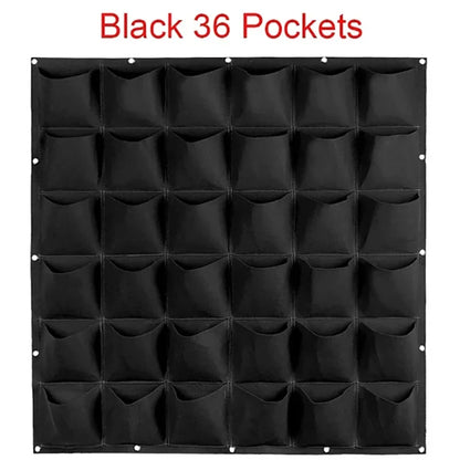 Wall Hanging Planting Bag – Multi-Pocket Vertical Garden Planter for Vegetables, Flowers, and Bonsai
