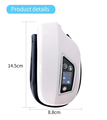 6D Smart Eye Massager – Vibration & Airbag Compression, Bluetooth Music Eye Care Glasses for Fatigue Relief