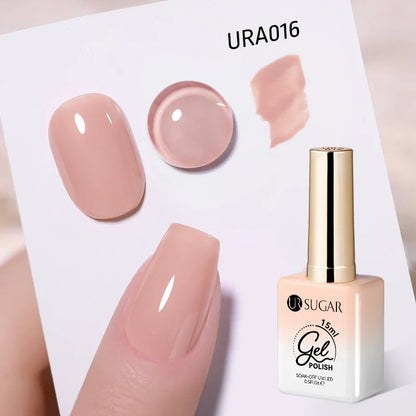 UR SUGAR 15ml Jelly Gel Polish - Milky White Translucent UV Soak Off Nail Art Varnish
