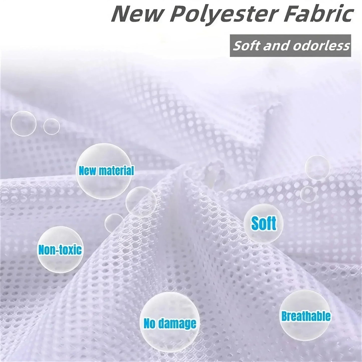 Large Drawstring Laundry Bag - Durable Mesh Washing Net for Clothes, Jeans, Blankets & Bedding