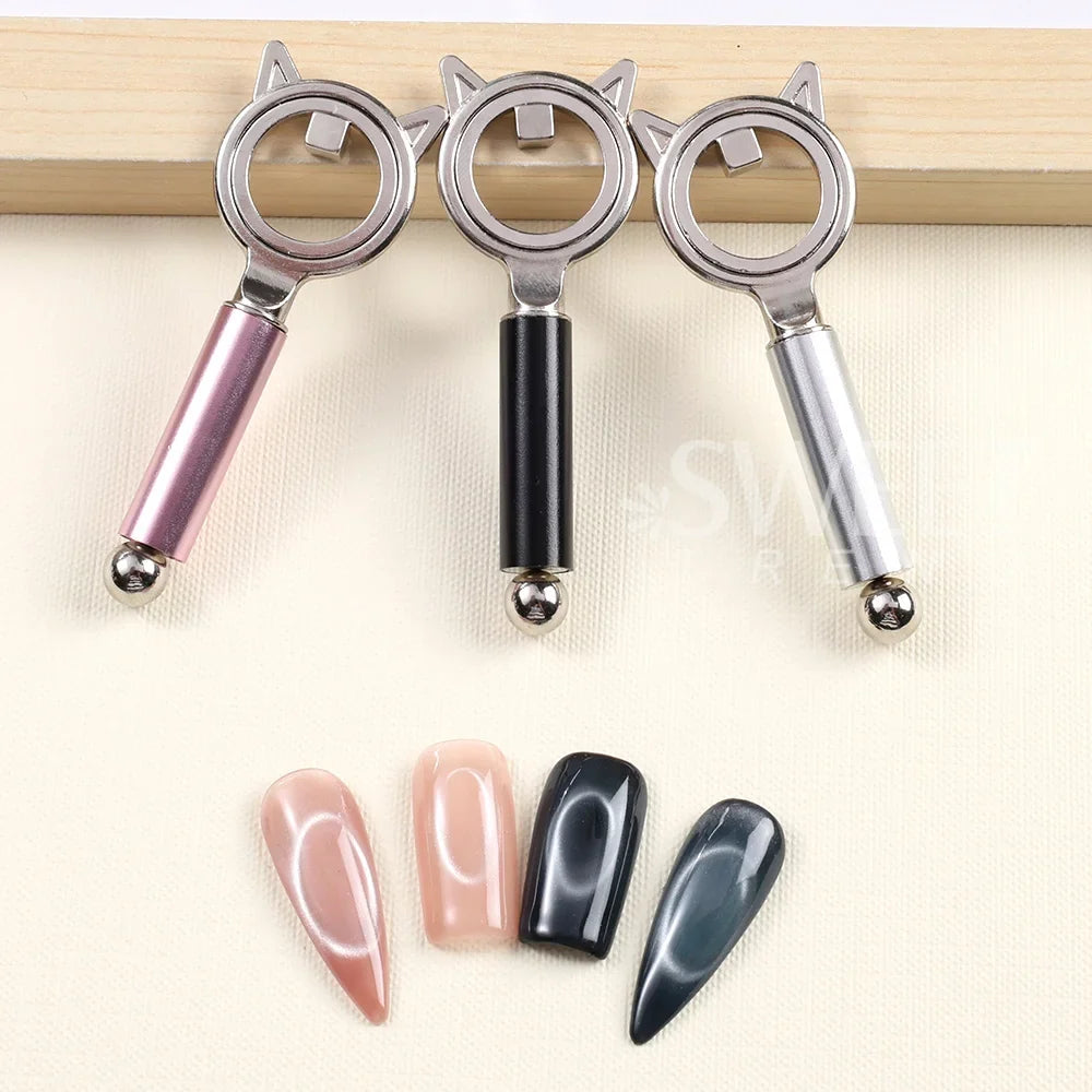Cat Eye Nail Art Magnetic Tool Set - Halo Cat Eye Nail Design Magnet for DIY Manicure and Home Nail Art