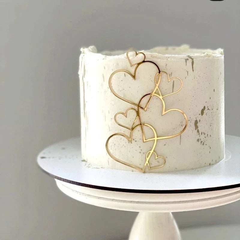 Big Red Love Cake Topper – Acrylic Wedding & Engagement Party Decoration, Valentine’s Day Love Cake Topper
