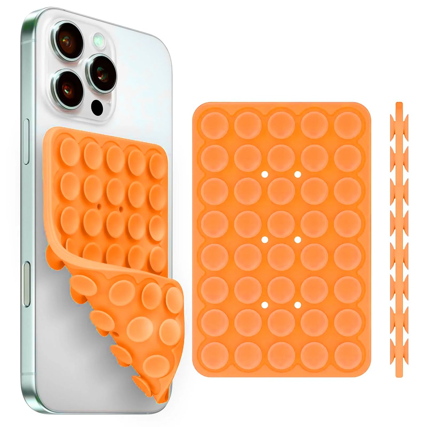 Silicone Suction Cup Phone Holder – Double-Sided, Anti-Slip Mobile Mount, Detachable Rubber Pad for Smartphones