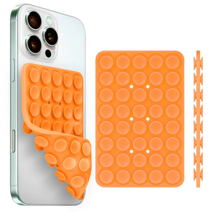 Silicone Suction Cup Phone Holder – Double-Sided, Anti-Slip Mobile Mount, Detachable Rubber Pad for Smartphones