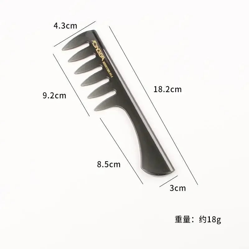 Men's Professional Wide Tooth Hair Comb & Brush – Barber-Grade Hair Styling Tool for Men