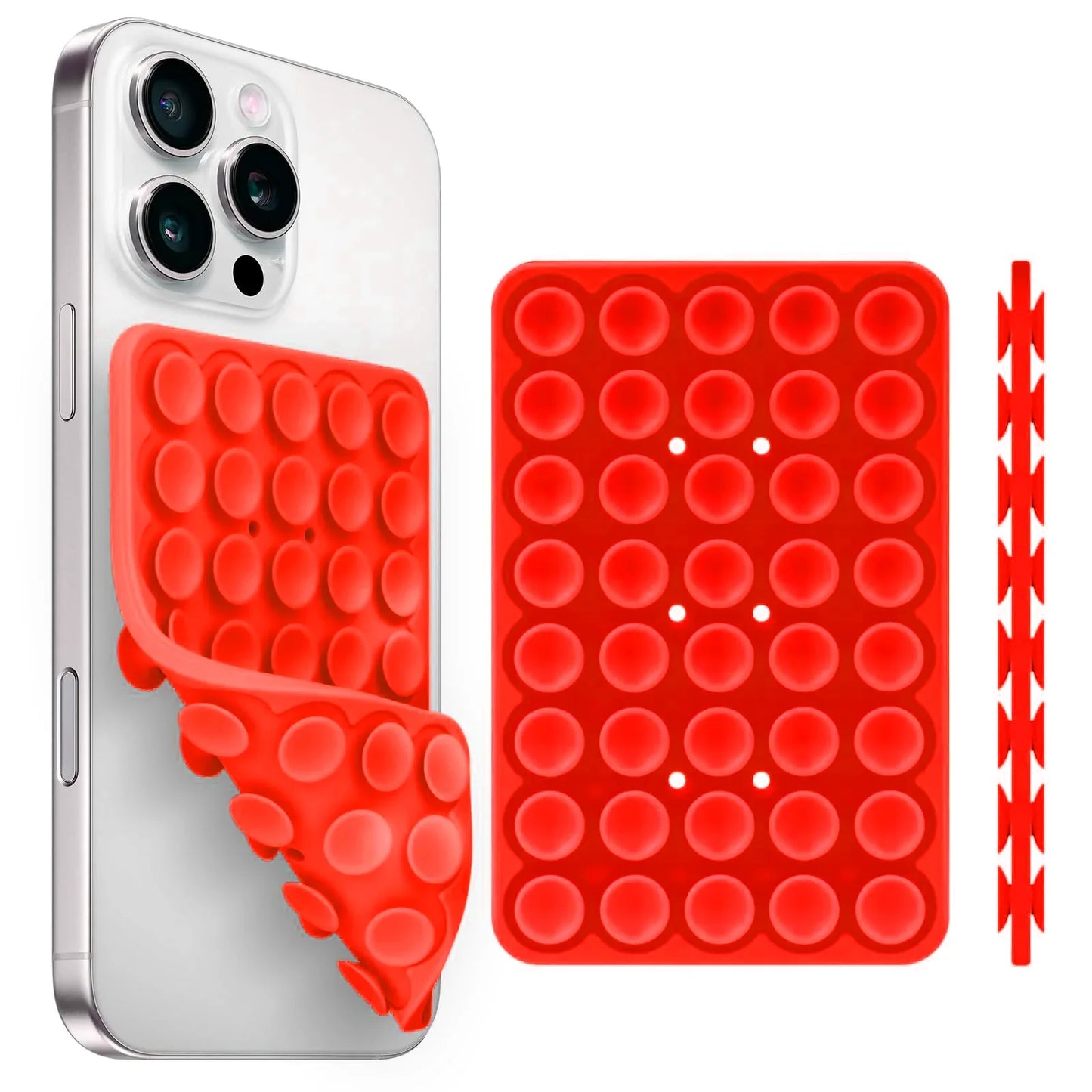 Silicone Suction Cup Phone Holder – Double-Sided, Anti-Slip Mobile Mount, Detachable Rubber Pad for Smartphones
