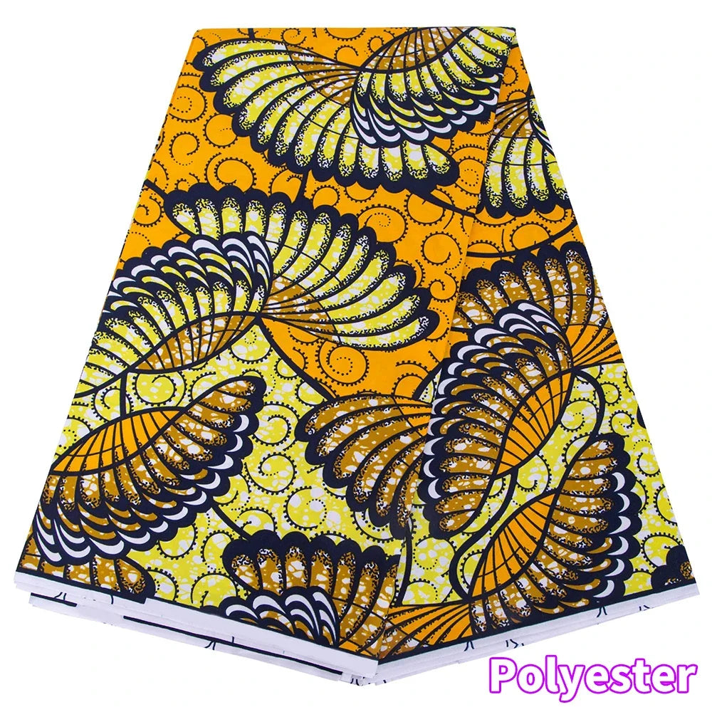 African Ankara Wax Print Fabric by the Yard - High Quality Nigeria Party Dress Sewing Cloth