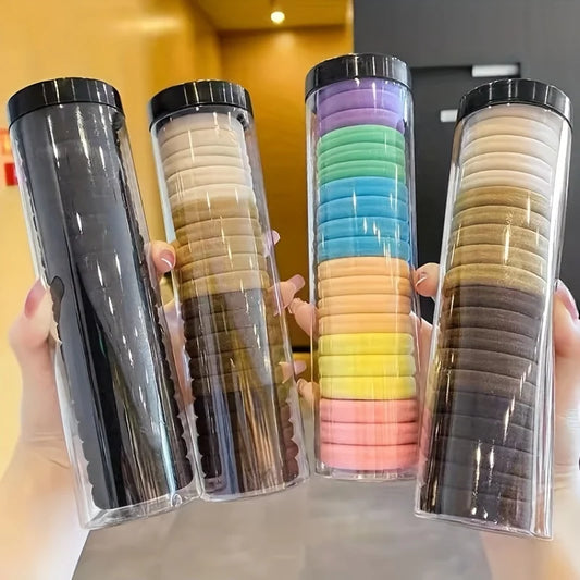 20PCS High Elastic French Style Hair Ties Thick Thickened Hair Bands for Women & Girls