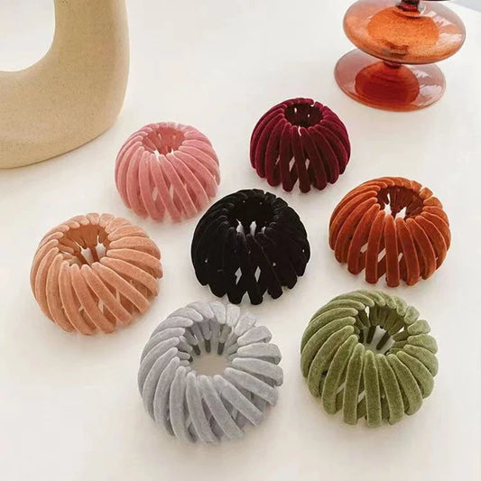 Bird Nest Ponytail Hair Clips – Magic Lazy Braider Hair Rings & Hairpins, Simple Hair Styling Accessories for Women