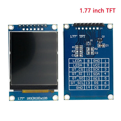 TFT LCD Display Module 0.96-2.8 Inch IPS SPI - ST7735 65K Full Color Screen for Arduino DIY Projects