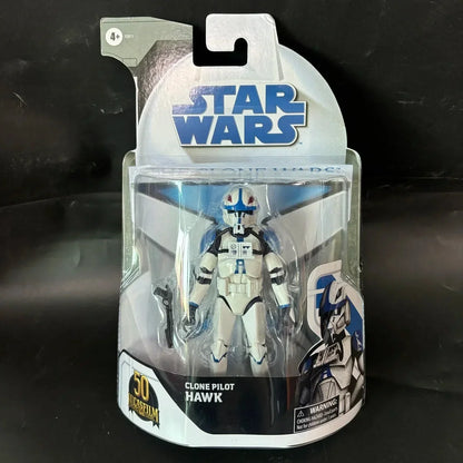 Star Wars Action Figures - Hasbro Black Series Obi-Wan, Darth Vader, Cal Kestis, Boba Fett, Luke & Mandalorian Collectible Toys