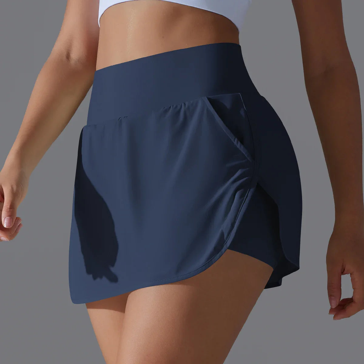 Outdoor Sports High Waist Yoga Skirt — Breathable Badminton Tennis Active Fitness Athletic Short Skirt